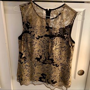 Gold/Black Formal Top